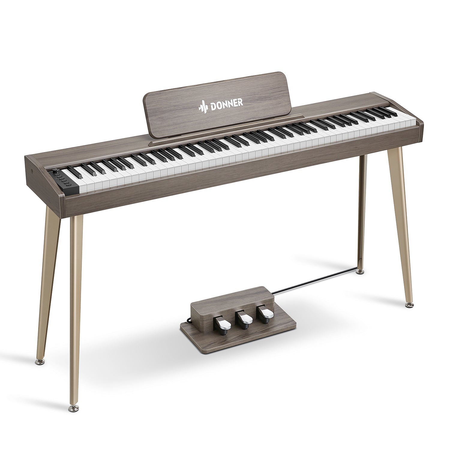 【美品】Donner DDP-60 電子ピアノ DDP-60 Wooden Lightweight Design Upright Digital Piano -Donner