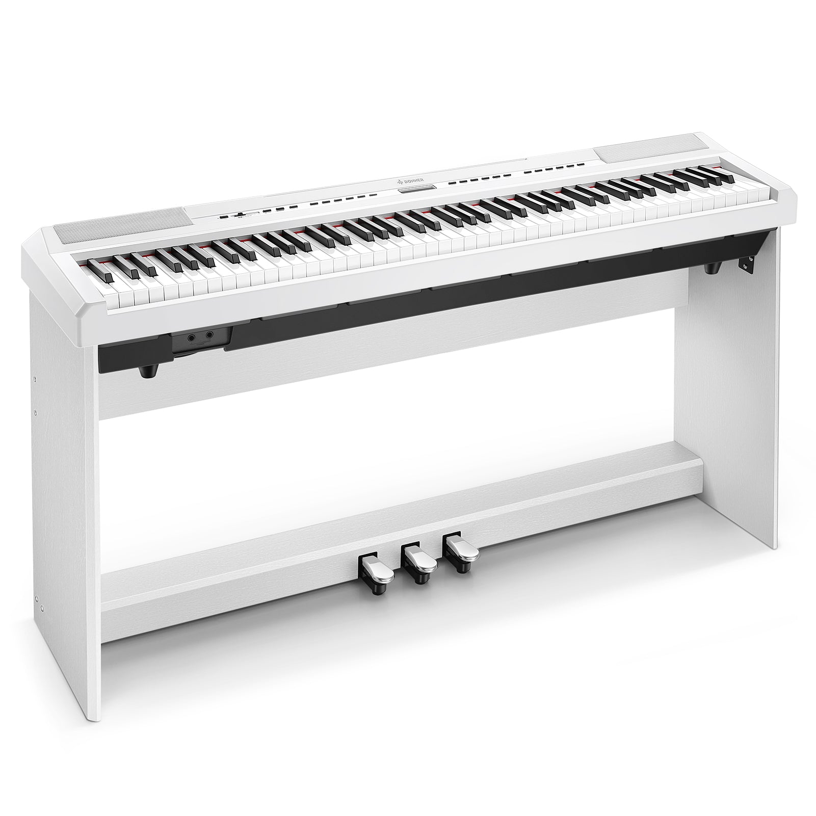 Donner DEP-20 Portable Keyboard 88-Key Weighted with Stand-White##