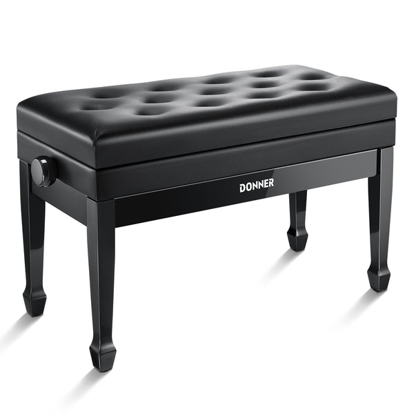 Duet Adjustable Height Two Seater Piano Bench