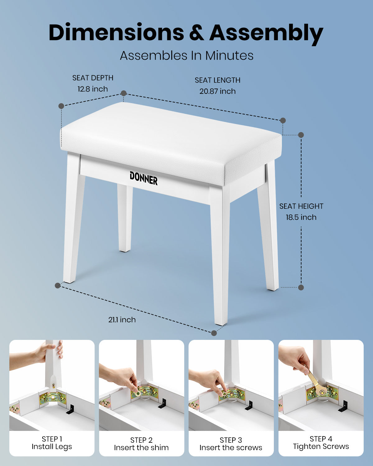 Donner OURA S200 Piano Bench