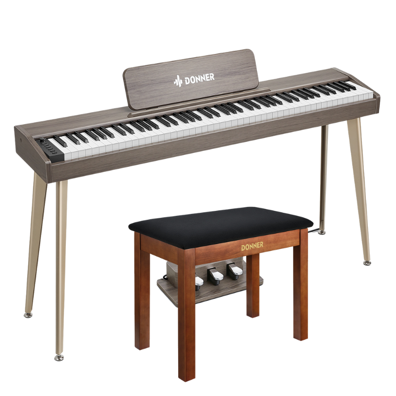 Donner DDP-60 88-Key Semi-Weighted Upright Keyboard Piano