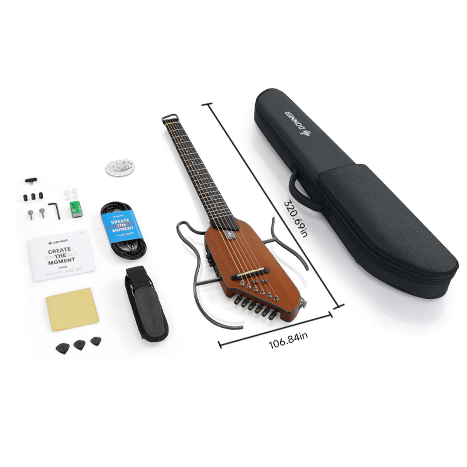 HUSH-I Silent Guitar | Portable, Ultra-Light, Quiet Travel Guitar