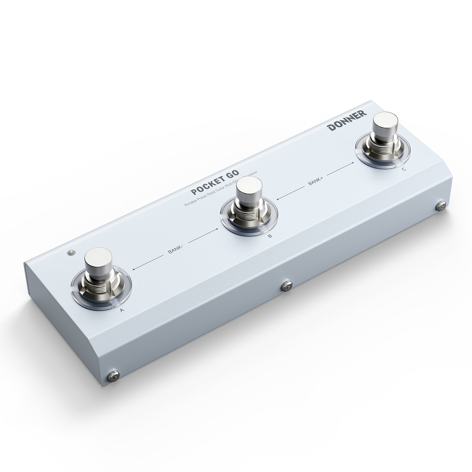 DONNER Pocket Go – Portable Preset Pedal Multi-Effects Processor for Guitar