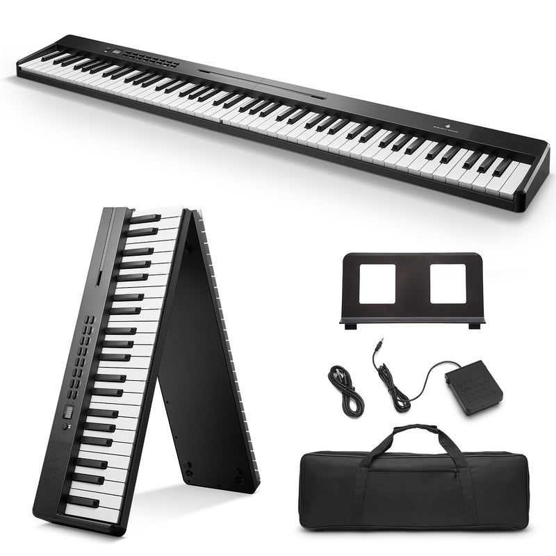 Donner DP-10 88-Key Foldable Semi-Weighted Digital Piano Kit with Bluetooth