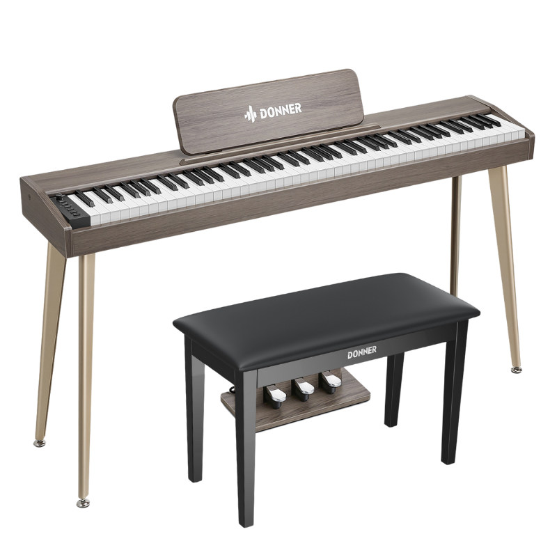 Donner DDP-60 88-Key Semi-Weighted Upright Keyboard Piano