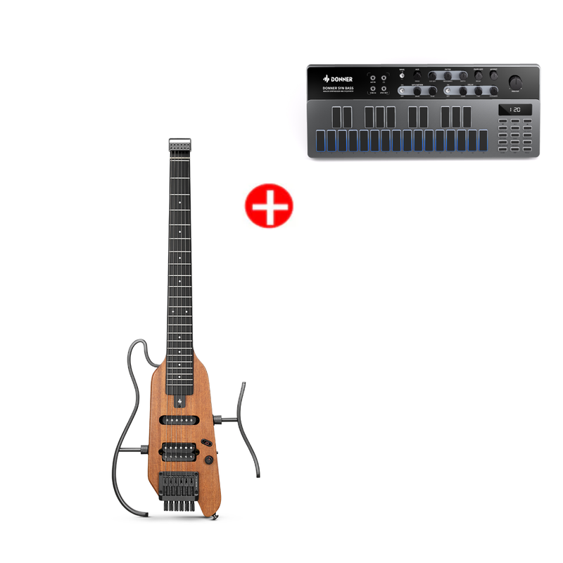 Donner HUSH-X Electric Guitar Kit for Travel