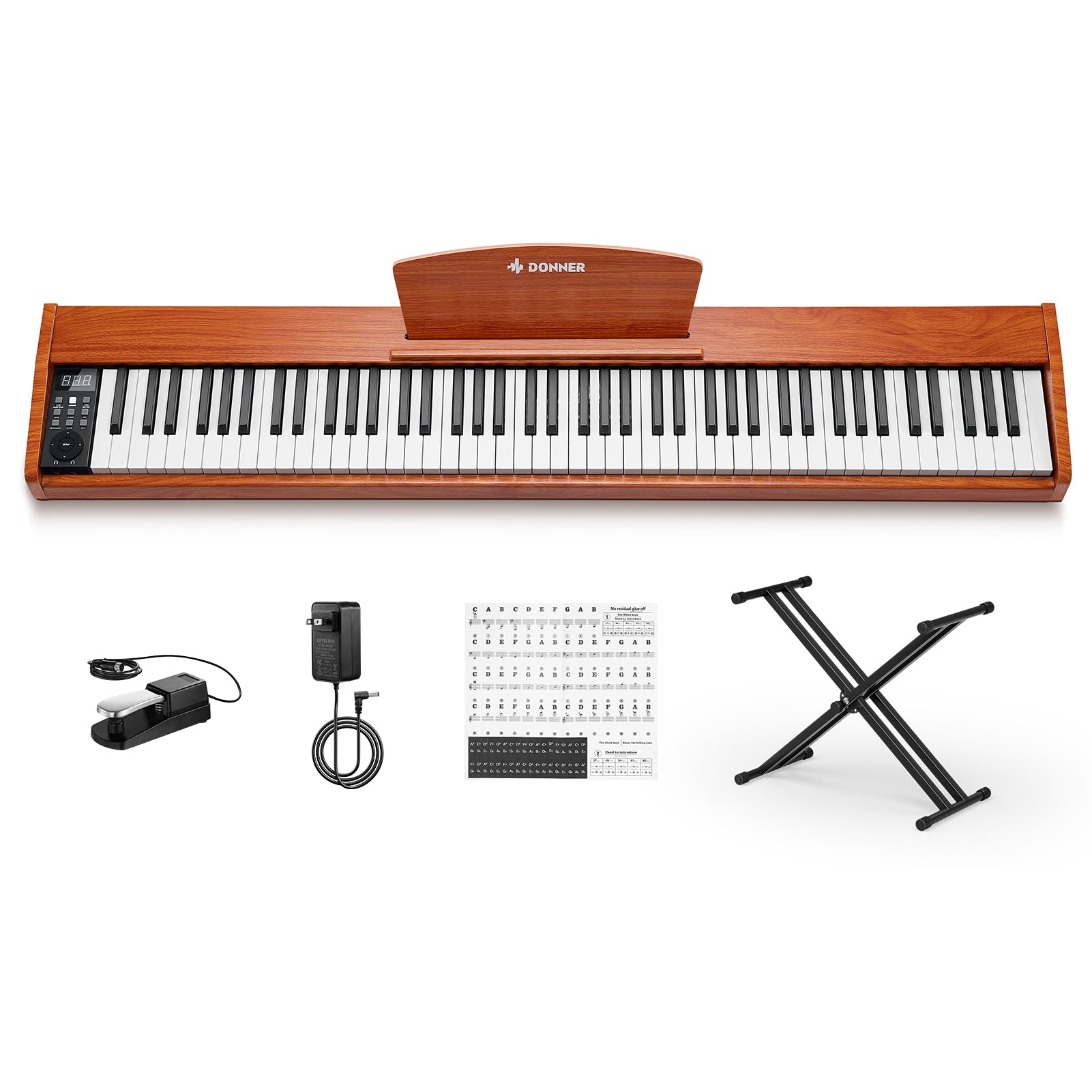 Donner DEP-1S Semi Weighted Keyboard Digital Piano-Natural Upgrade##
