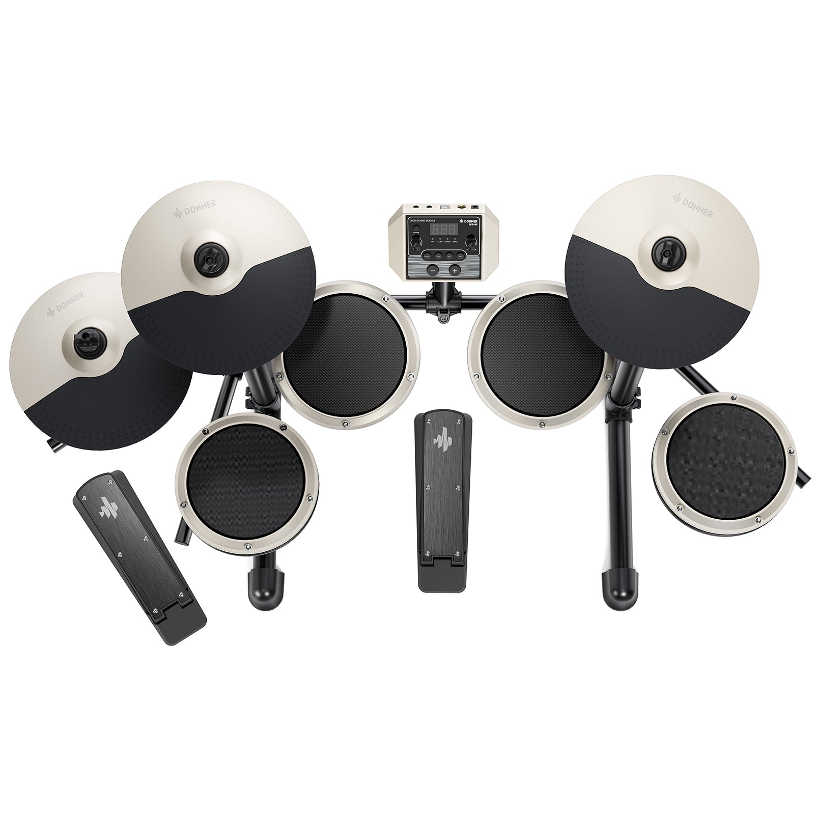 Donner DED-80 Electronic Drum Set-White##