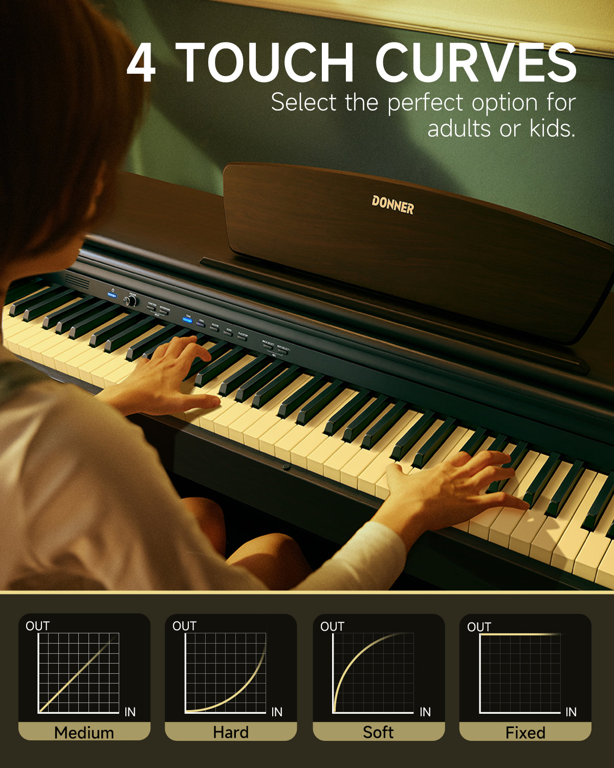 Donner DDP-300 Fully Weighted Home Digital Piano