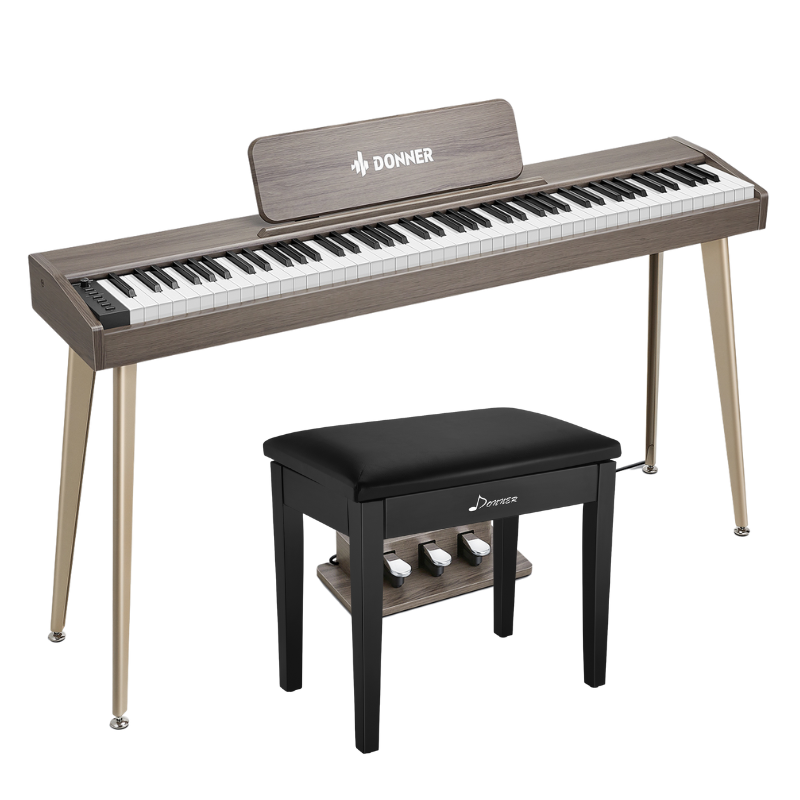 Donner DDP-60 88-Key Semi-Weighted Upright Keyboard Piano