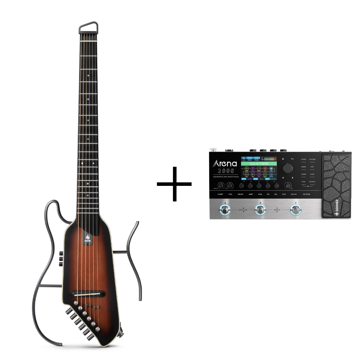 HUSH-I Silent Guitar | Portable, Ultra-Light, Quiet Travel Guitar