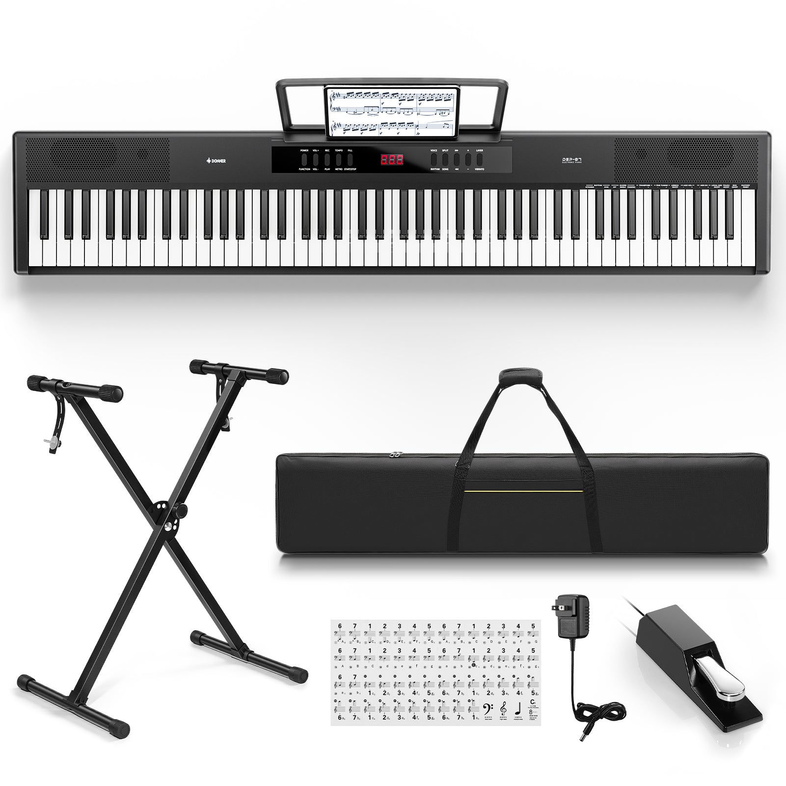 Donner DEP-07 Semi-Weighted Portable Digital Piano