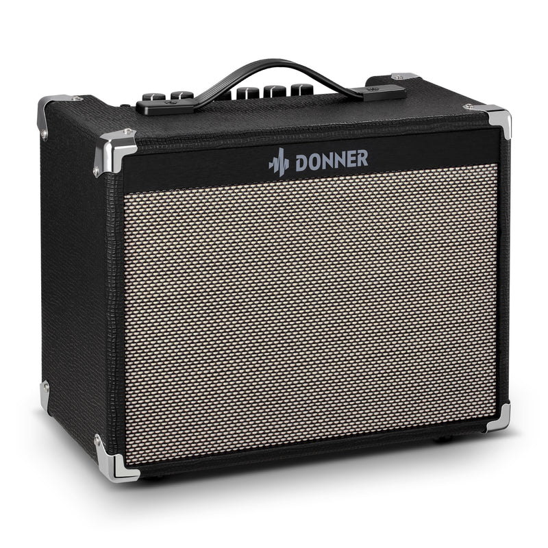 Donner DA-20 Electric Guitar Amplifier with 8 "Speakers with Clean and Distorted Dual Channel Sound Circuit Design