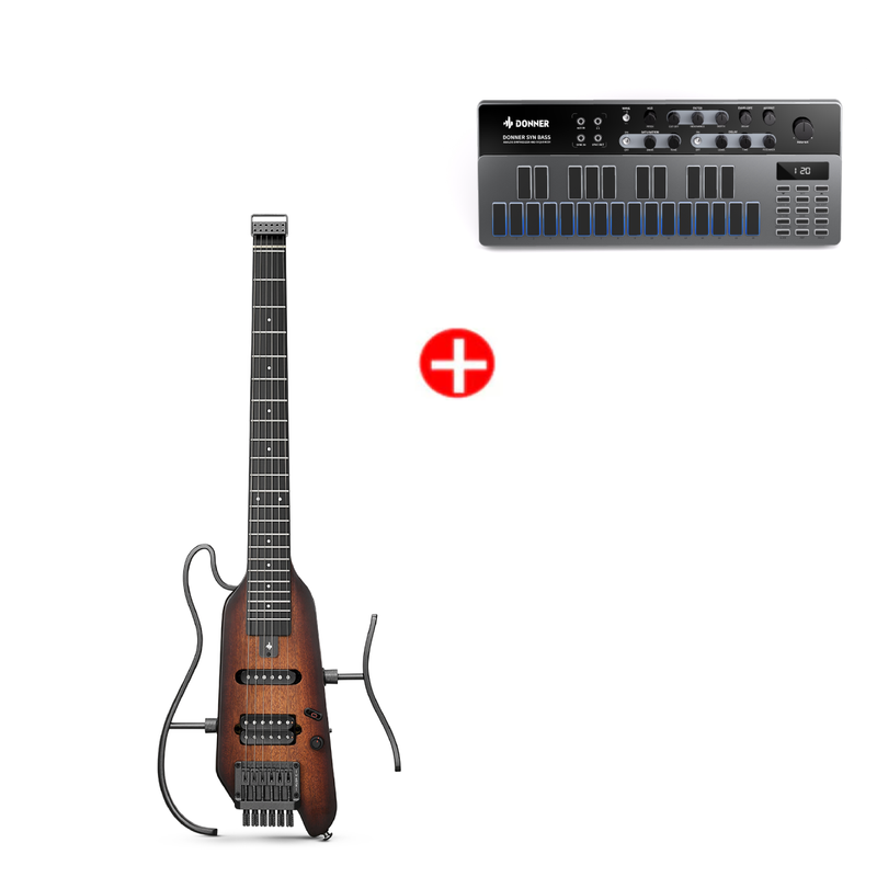 Donner HUSH-X Electric Guitar Kit for Travel