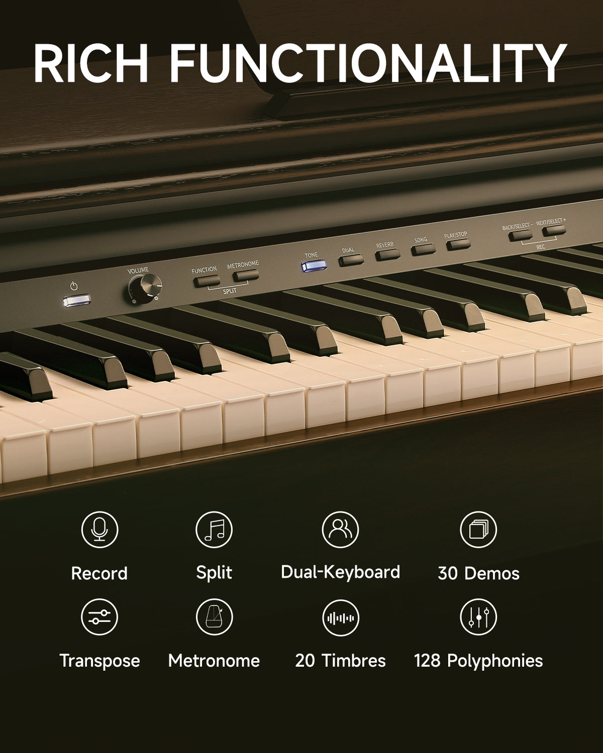 Donner DDP-300 Fully Weighted Home Digital Piano
