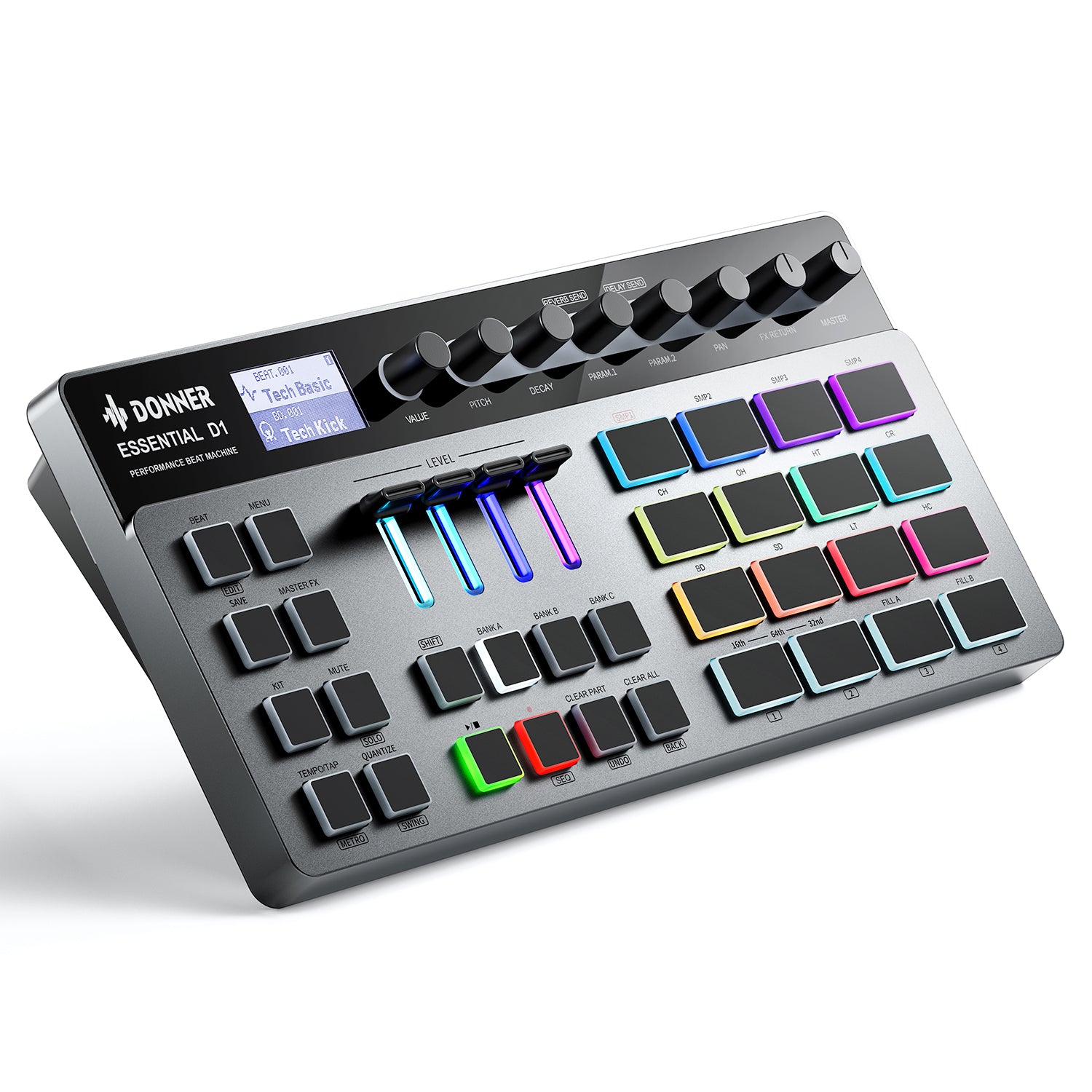 Donner Essential D1 Performance Beat Machine Drum Machine | Donner ...