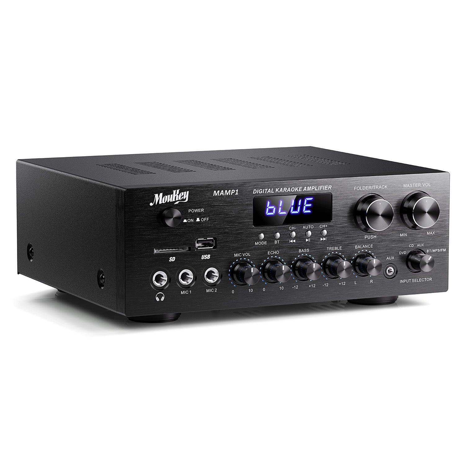 Moukey MAMP1 Stereo Amplifier with Bluetooth 5.0