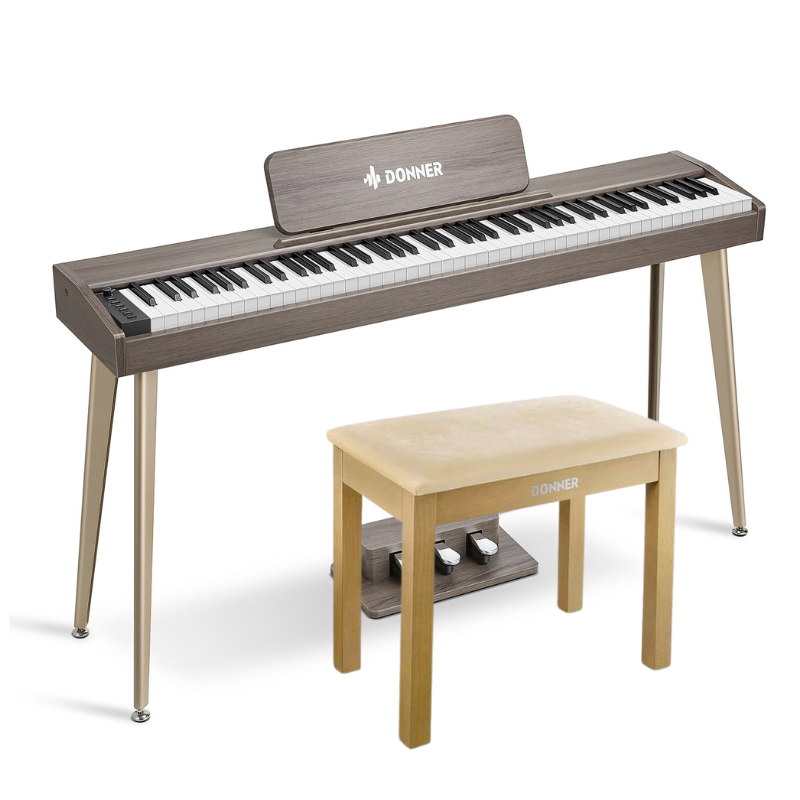 Donner DDP-60 88-Key Semi-Weighted Upright Keyboard Piano