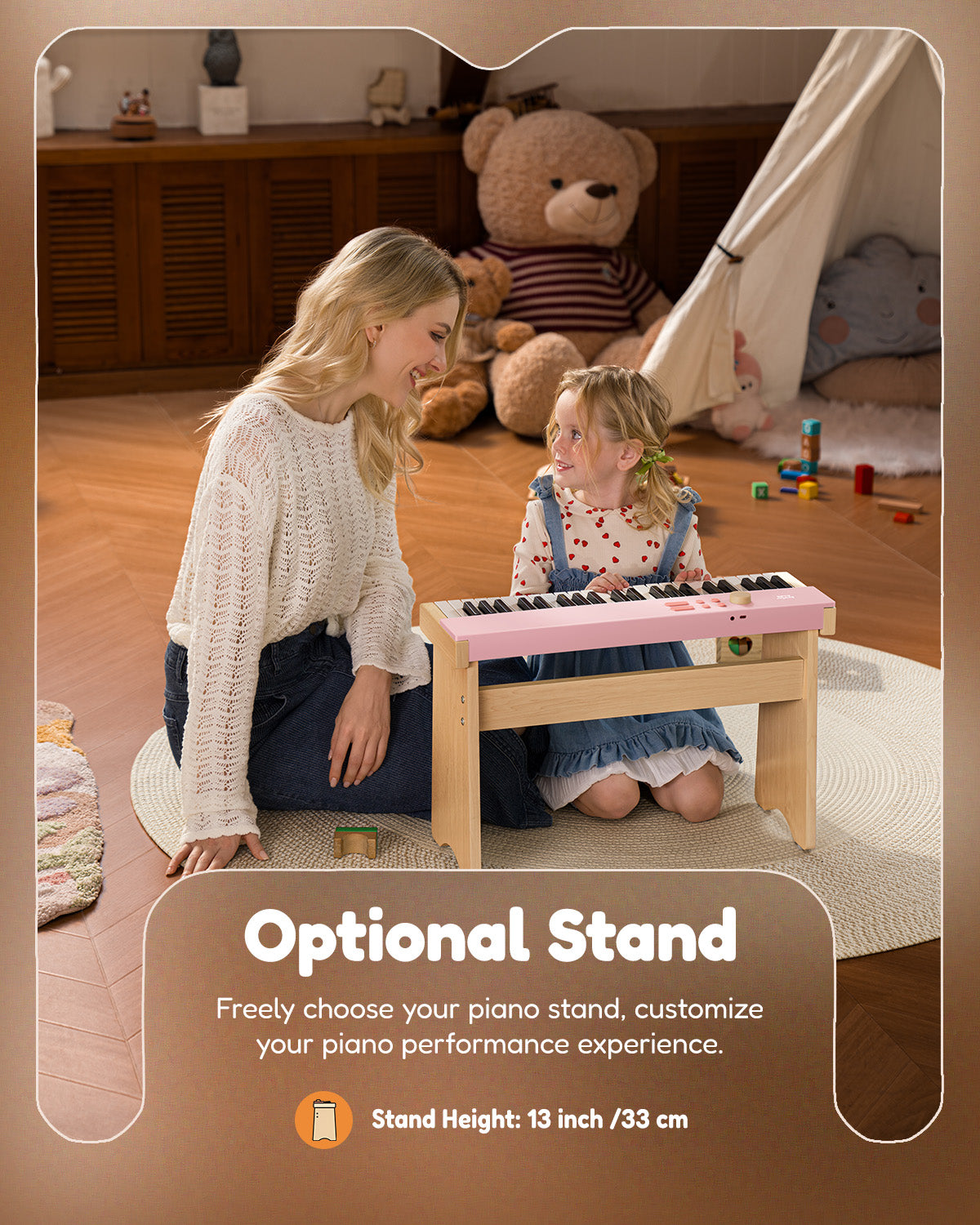 Eastar KIDO V-20 Mini 44 keys Digital Keyboard with Stand