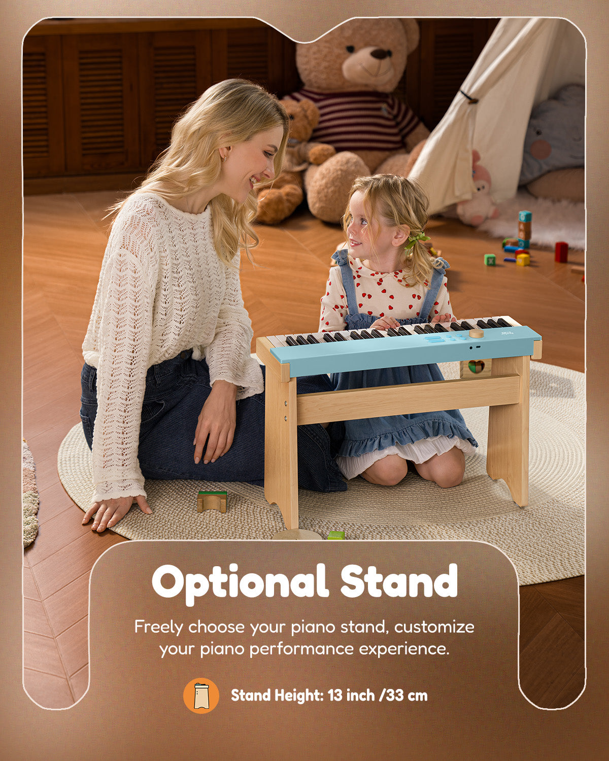 Eastar KIDO V-20 Mini 44 keys Digital Keyboard with Stand