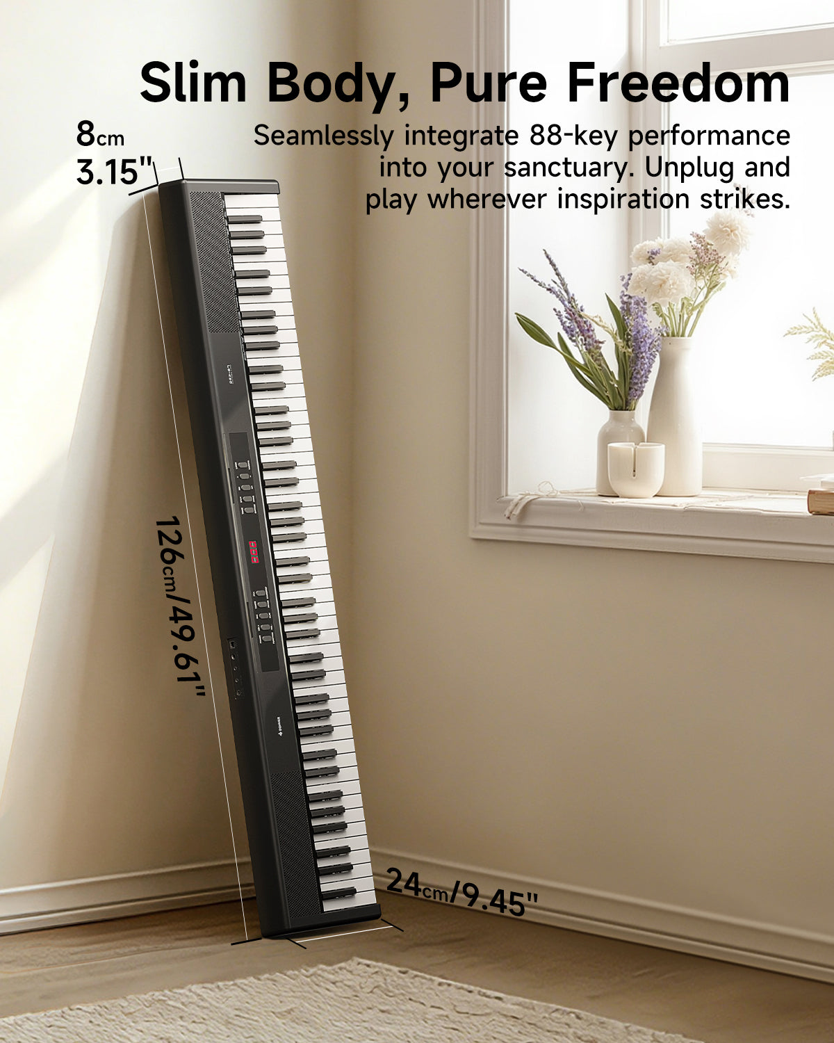 Donner DEP-07 Semi-Weighted Portable Digital Piano