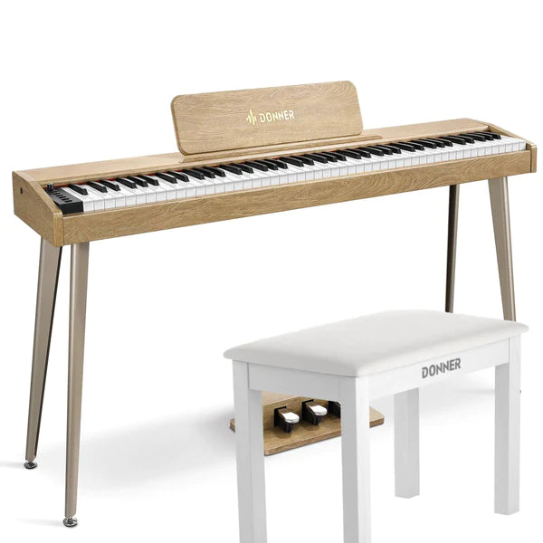 Donner DDP-60 88-Key Semi-Weighted Upright Keyboard Piano