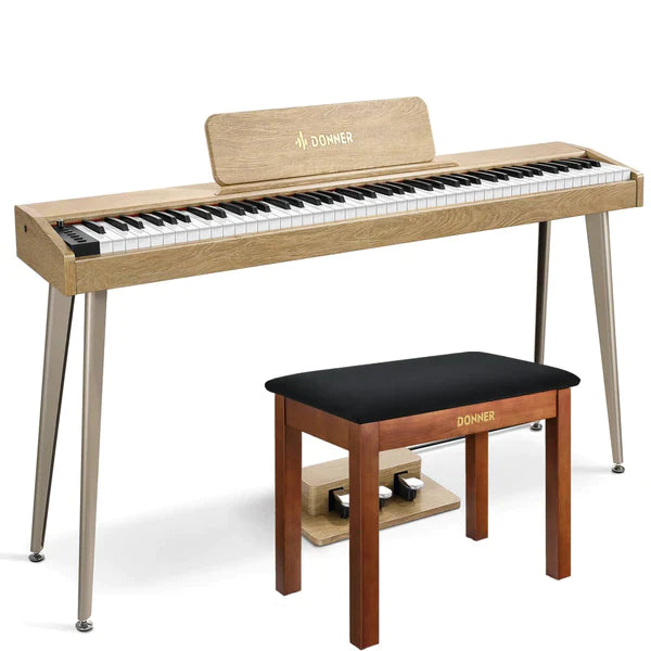 Donner DDP-60 88-Key Semi-Weighted Upright Keyboard Piano