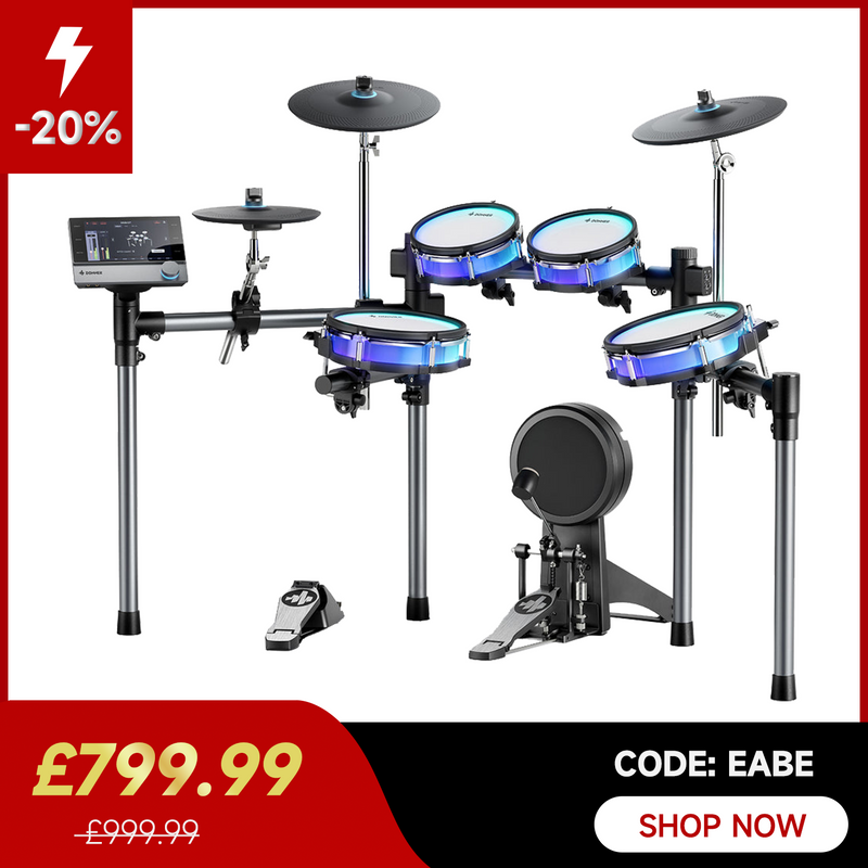 Donner BackBeat Electronic Drum Set with 7" Touch Screen and 1126 Sounds