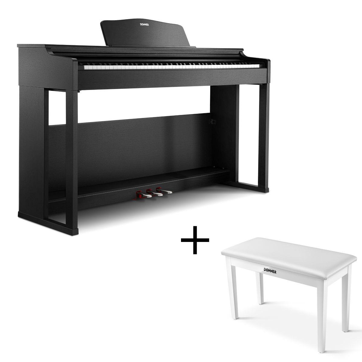 Donner DDP-100S Weighted Digital Piano with 3 Strength Curves