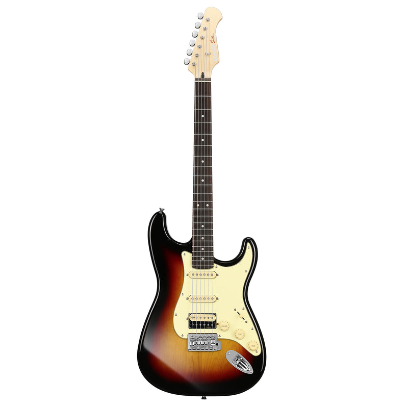 Donner DST-600 Electric Guitar – Alnico V Pickup, Coil Split System, 6-Point Tremolo Bridge, Alder Body, Modern "C" Neck (Available in SSS/HSS)