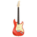 Donner DST-600 Electric Guitar-Fiesta Red SSS Pickup##