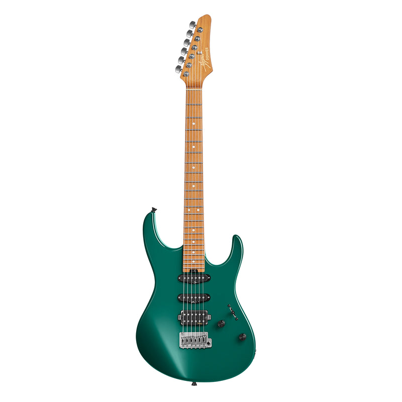 Donner DST-700 Electric Guitar – HH/HSS Alnico V Pickups, Coil Split System, Locking Tuners, 2-Point Floating Tremolo, Roasted Maple Neck, Basswood Body