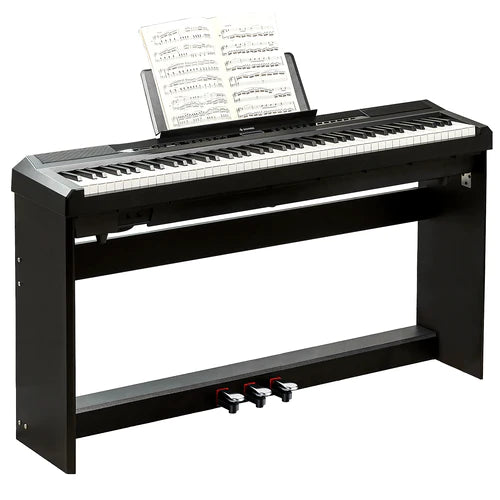 DONNER DDP-80 PLUS Wooden Style 88 Key Weighted Digital Piano with