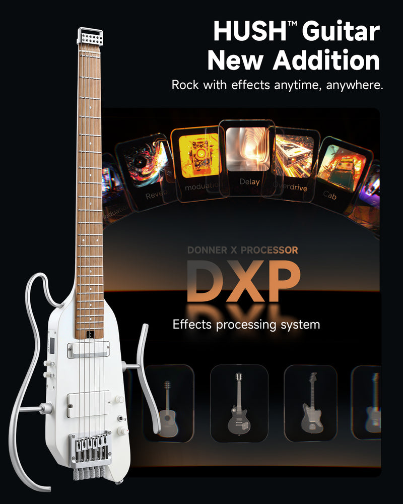 【PRE-SALE】Donner HUSH X Pro Multi-Effects Portable Guitar【Restock 3.25】