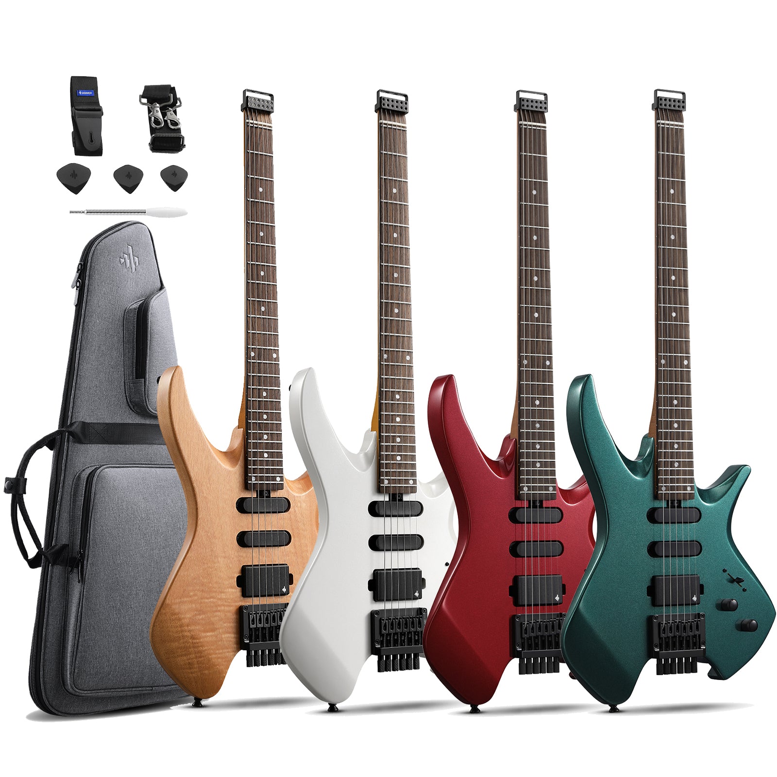 Donner HLX-500 Headless Electric Guitar(NHL-500)