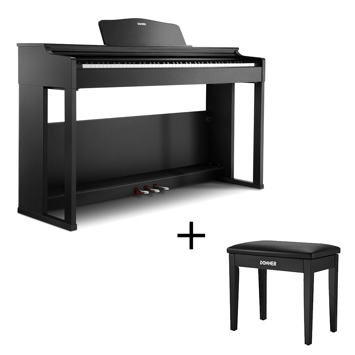 Donner DDP-100S Weighted Digital Piano with 3 Strength Curves