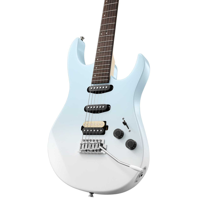 Donner DMT-66 Electric Guitar with Ceramic Single-Coil-Blue White Gradient##