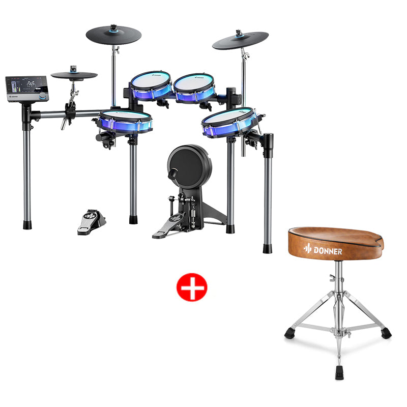 Donner BackBeat Electronic Drum Set with 7" Touch Screen and 1126 Sounds