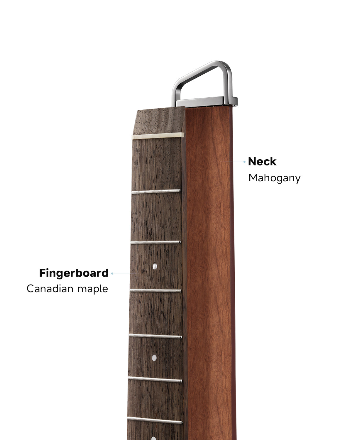 Donner HUSH-I PRO Acoustic-Electric Travel Guitar Kit with Inserted Sound Effects-Maillard-Verblassen##