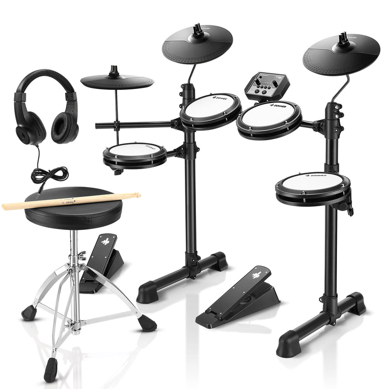 Donner DED-80 Electronic Drum Kit For Beginners with Headphones/Drum Throne