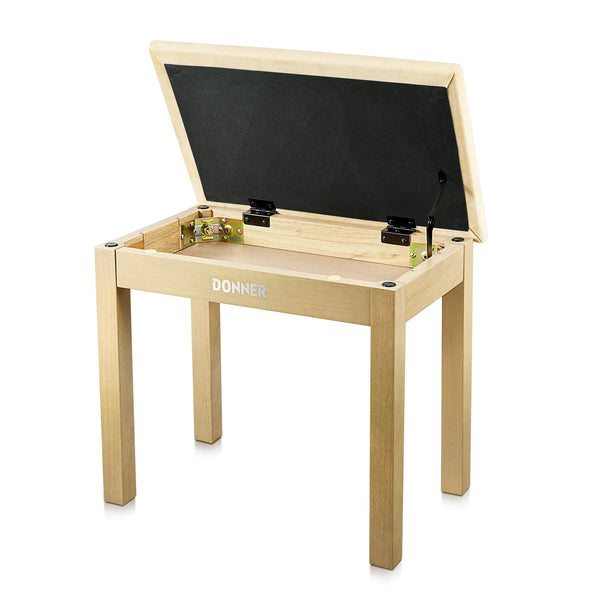 Light Wood Piano Bench