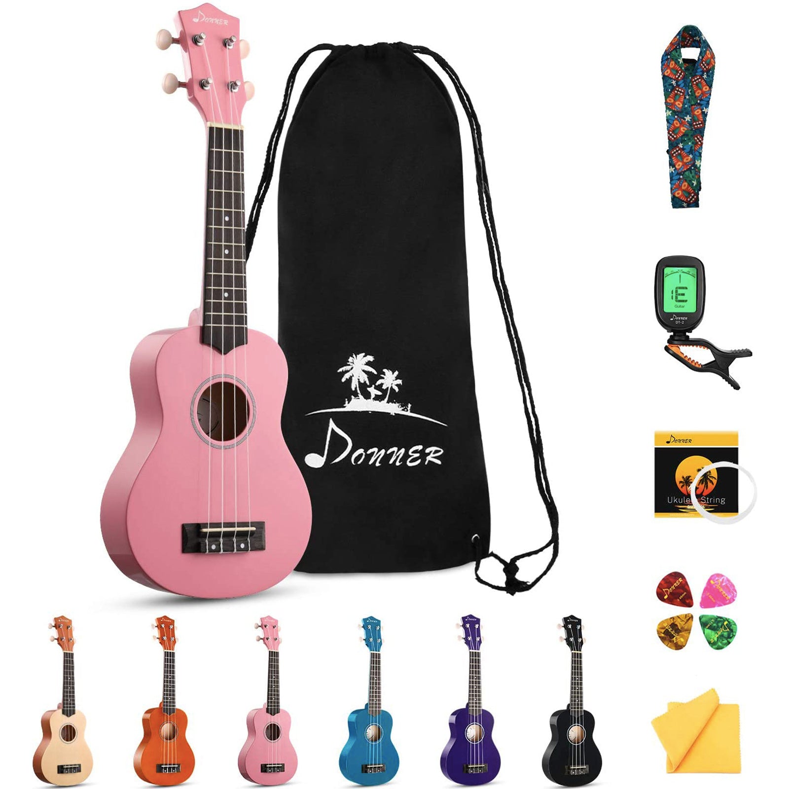 Donner DUS-10K Rainbow Series Beginner Ukulele