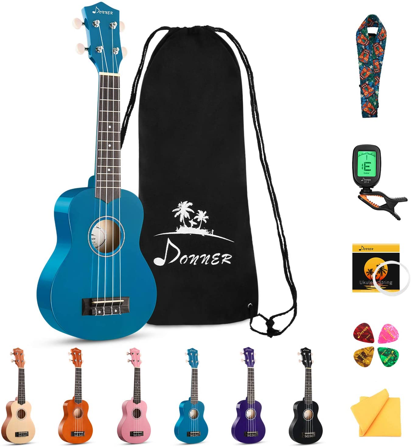 Donner DUS-10K Rainbow Series Beginner Ukulele