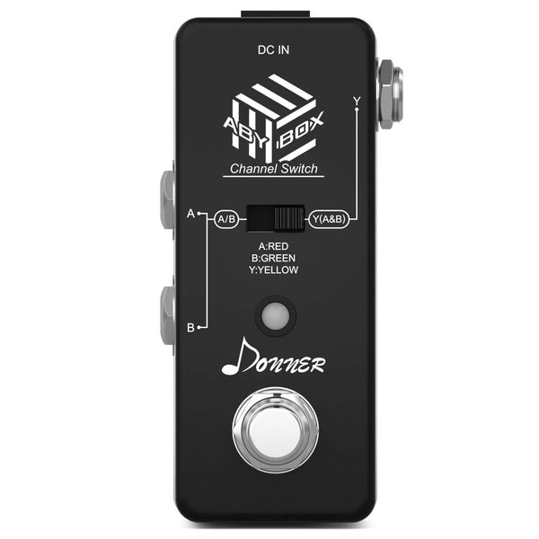 Donner Box Box Guitare Pédale Aby Ligne Sélecteur Mini Guitare Pédale