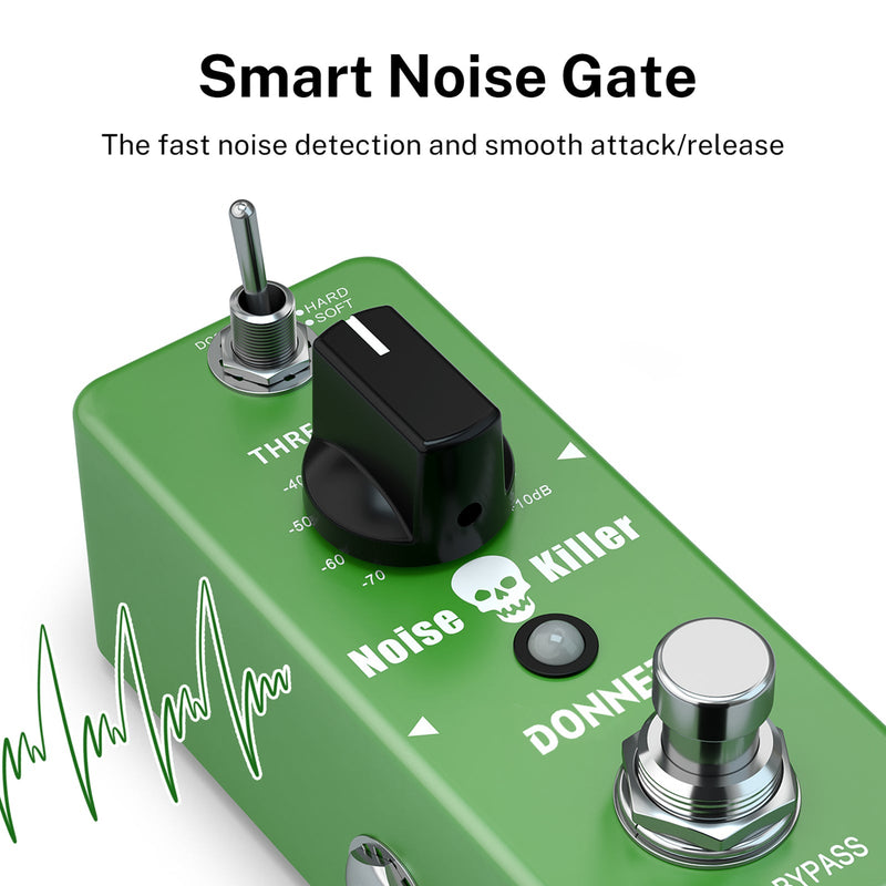 Donner Noise Killer Guitar Effect Pedal Noise Gate Pedal 2 Modes