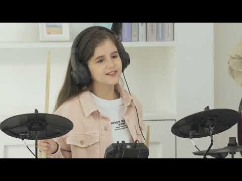 Donner DED-80 Electronic Drum Kit For Beginners with Headphones/Drum Throne