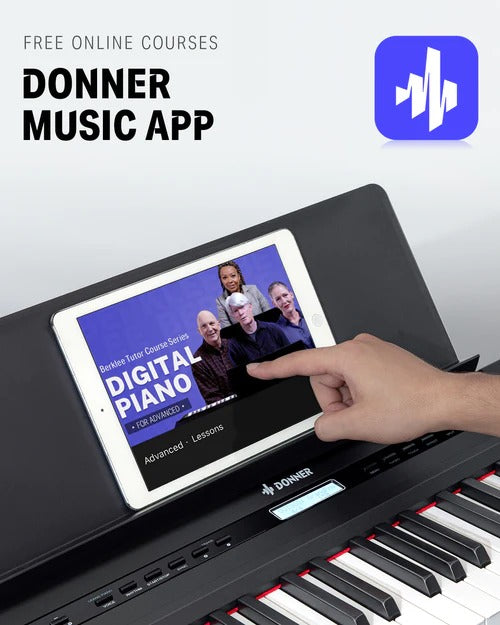 Donner DEP-20 Portable Keyboard 88-Key Weighted with Stand-Black##