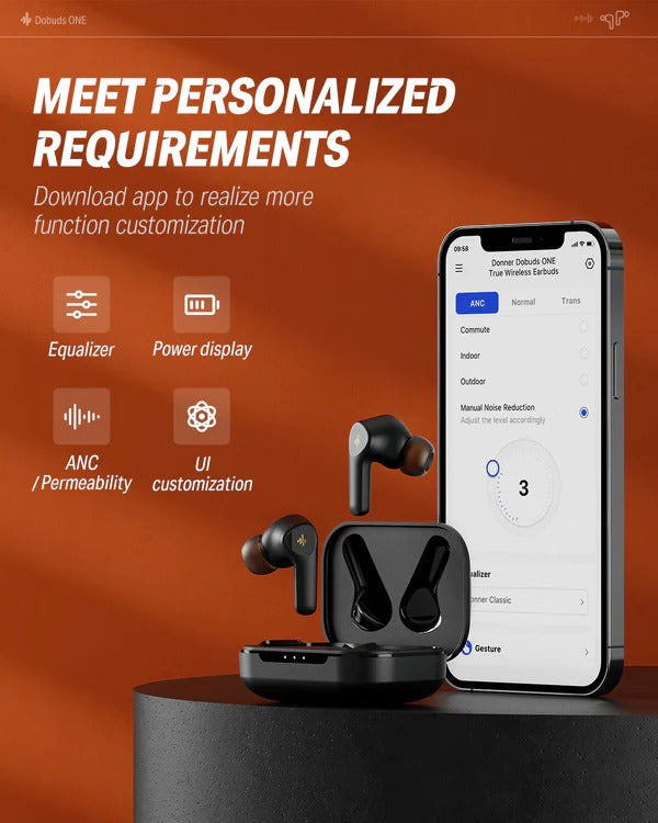 Donner Dobuds ONE Active Noise Cancelling ANC True Wireless TWS Earbuds